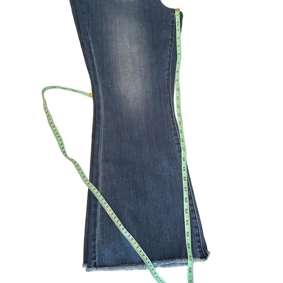 NYDJ Ava Daring Ankle Flare Fray Hem Jeans  Size 16 Foundry - Picture 13 of 15